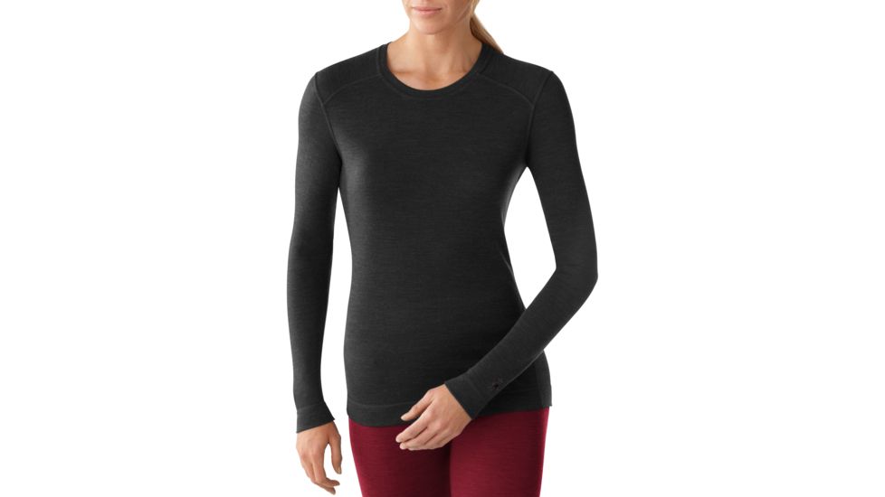 Smartwool Midweight Long Sleeve Crew - Women's-X-Large-Black