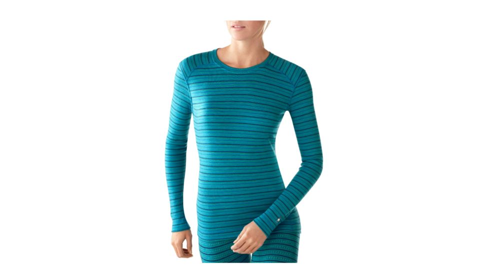 Smartwool Midweight Pattern Crew - Women's-Arctic Blue-Small