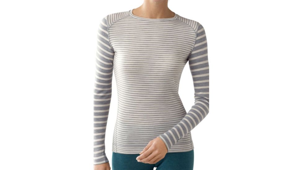 Smartwool Midweight Pattern Crew - Women's-Deep Purple Stripe-Large