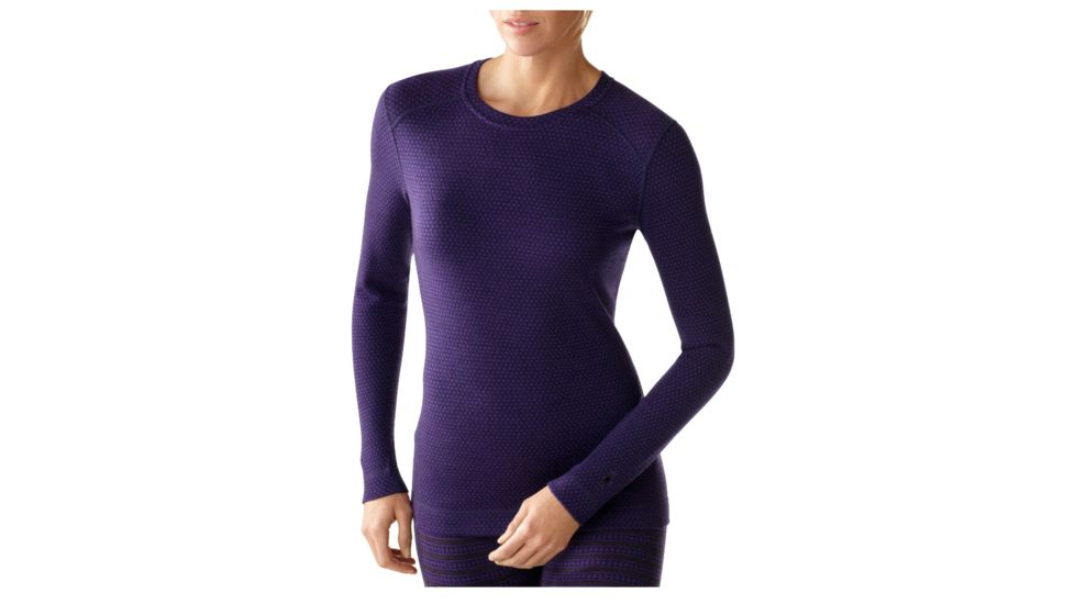 Smartwool Midweight Pattern Crew - Women's-Imperial Purple-Small