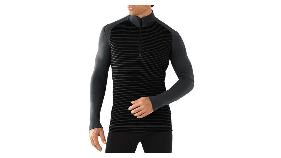 Smartwool Midweight Pattern Zip T - Men's-Graphite-Large
