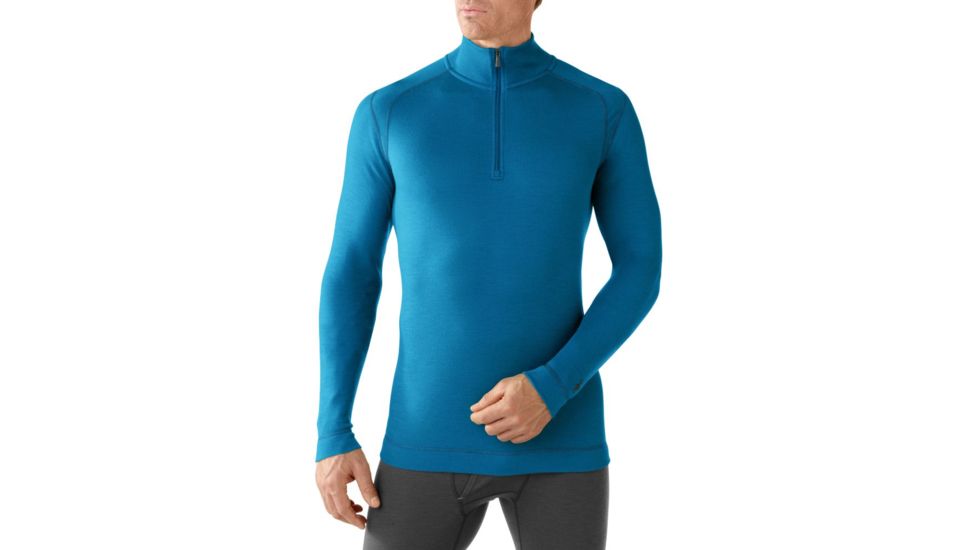 Smartwool Midweight Zip T Long Sleeve - Men's-X-Large-Arctic Blue