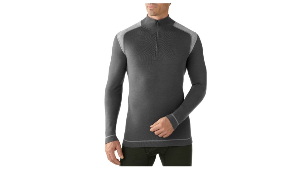 Smartwool Midweight Zip T Long Sleeve - Men's-Medium-Graphite