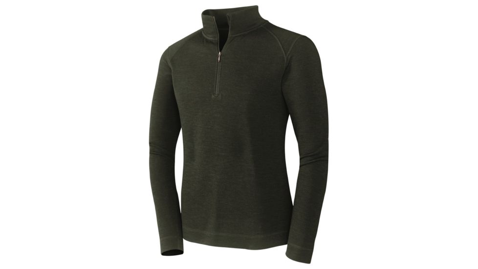 Smartwool Midweight Zip T Long Sleeve - Men's-Small-Sienna Heather