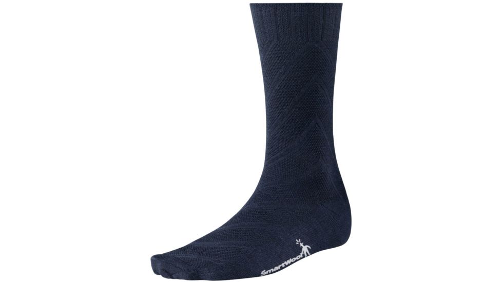 Smartwool Moss Chevron Socks - Men's-Deep Navy Heather-Medium