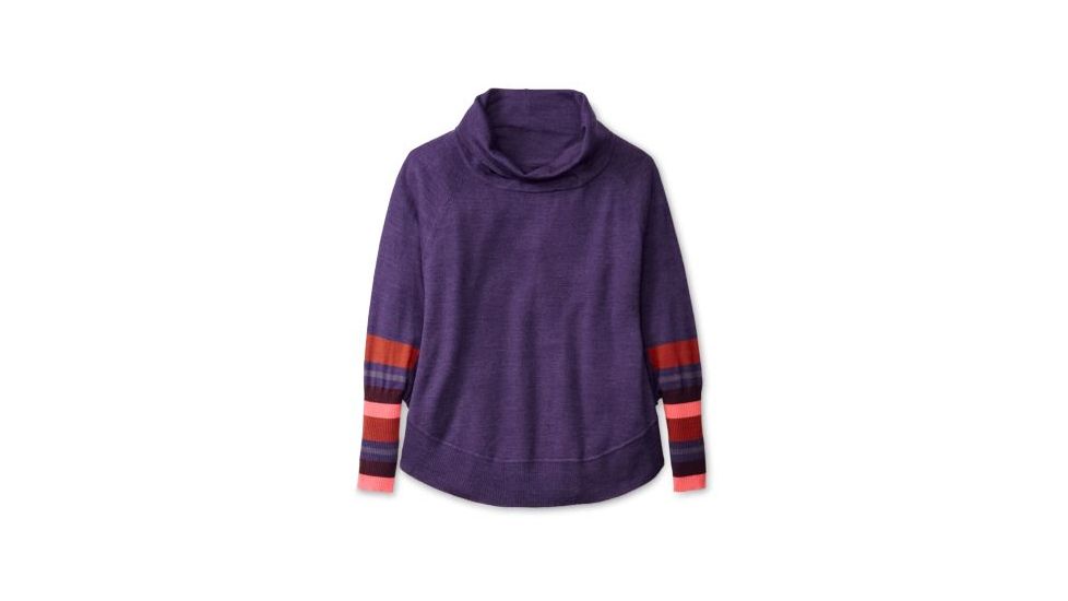 Smartwool Nokoni Striped Poncho - Womens, Mountain Purple Heather, Small/Medium, SW0SR255592SM