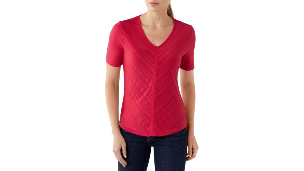 North Lake Burnout Tee - Womens-Punch-Small