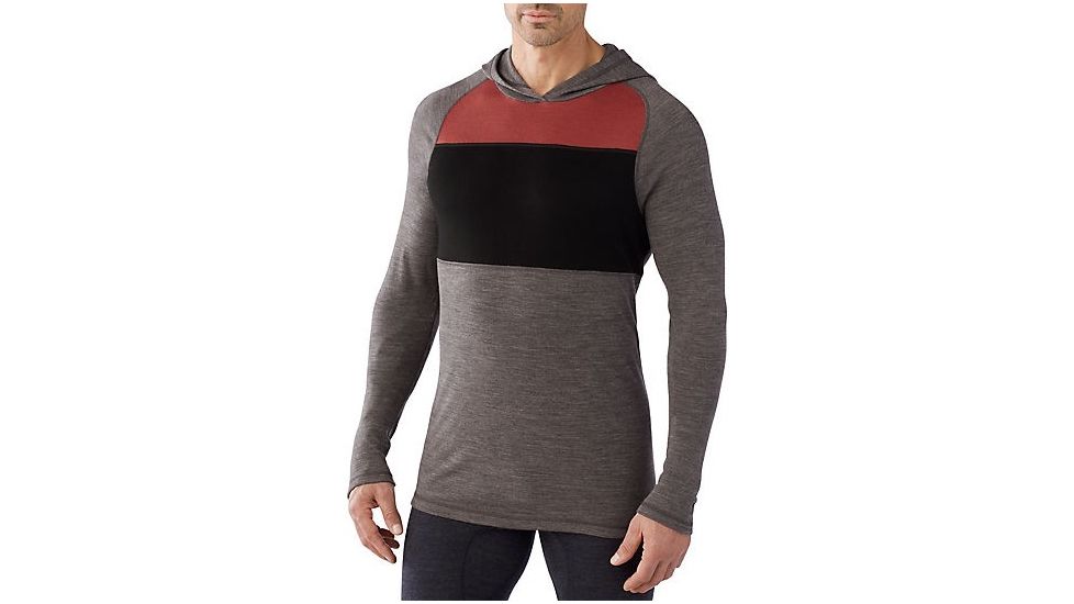 Smartwool NTS 250 Color Block Hoody - Men's, Taupe Heather, 2XL, SW0NP659736XXL