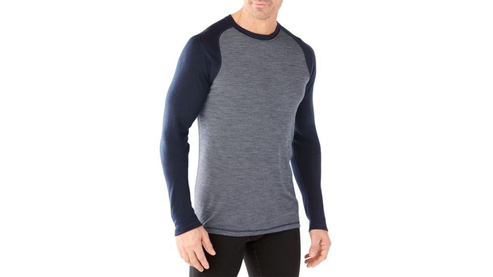 Smartwool NTS 250 Pattern Crew, Deep Navy/Winter White, Extra Large, SW0NP601598XL