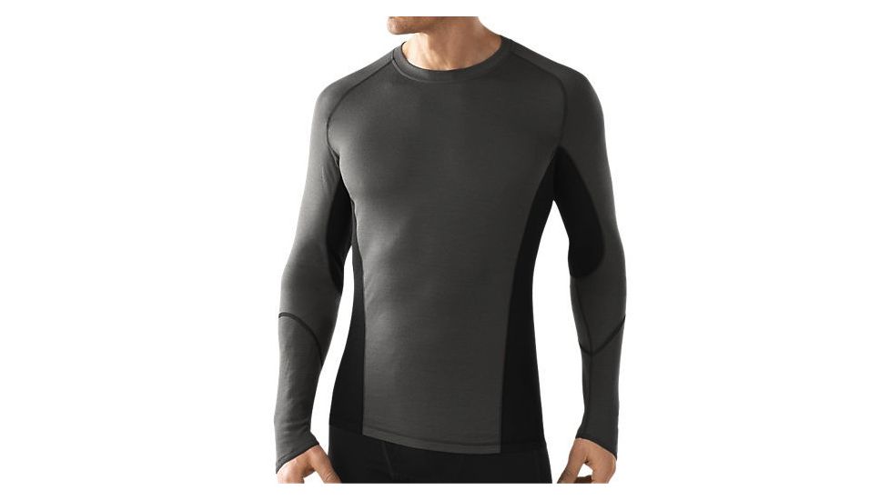 Smartwool Lightweight Long Sleeve Crew - Men's-Small-Graphite/Alloy