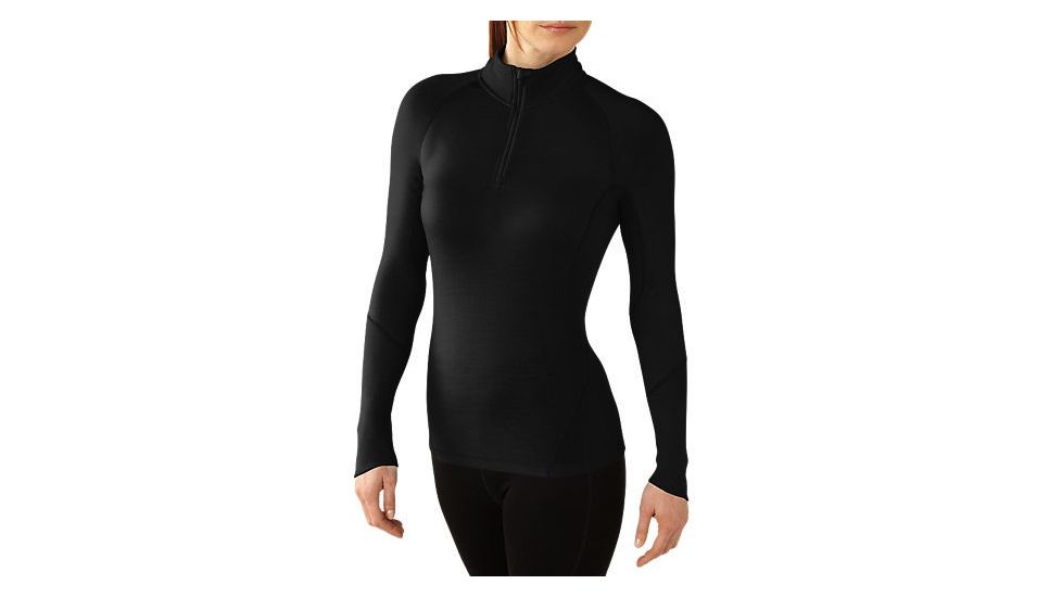 Smartwool NTS Light 195 Zip T - Womens-Black-Large