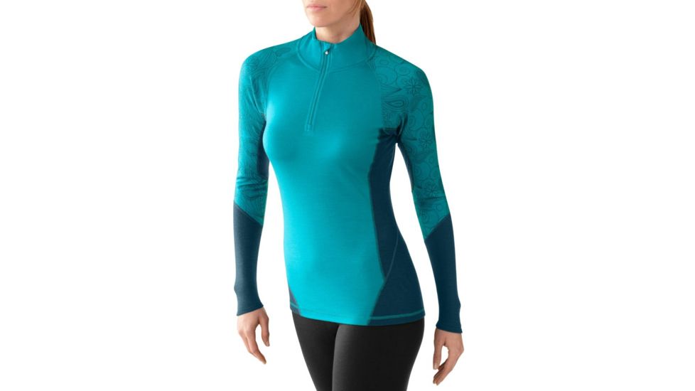 Smartwool NTS Light 195 Zip T - Womens-Printed Capri-X-Small