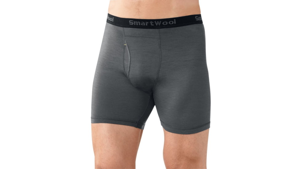 Smartwool NTS Micro 150 Boxer Brief - Men's-Graphite-Small