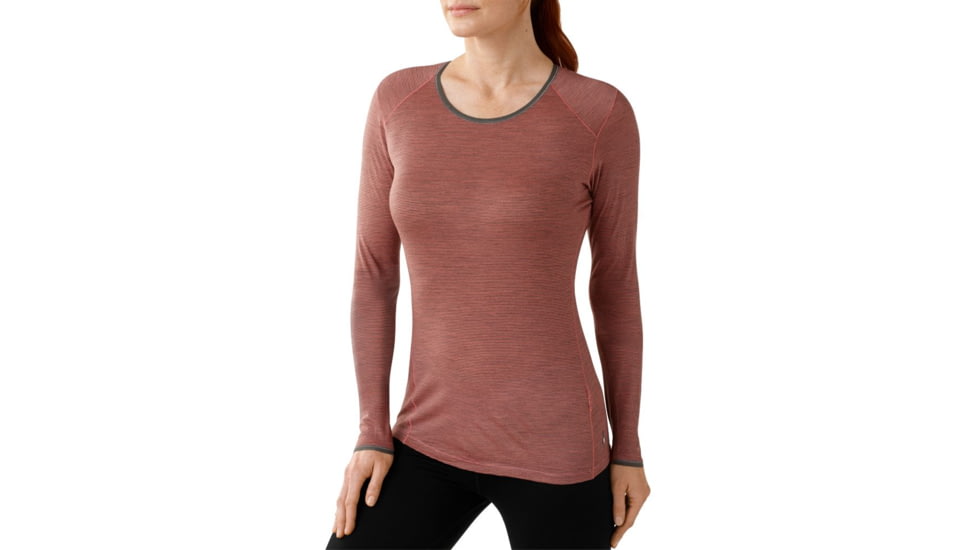 Smartwool NTS Micro 150 Crew - Womens-Pattern Nectarine-Small