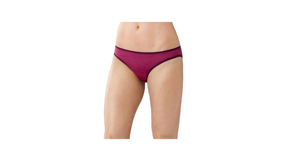 Smartwool NTS Micro 150 Pattern Bikini - Womens, Bright Pink, Extra Small, SW0NP421684XS