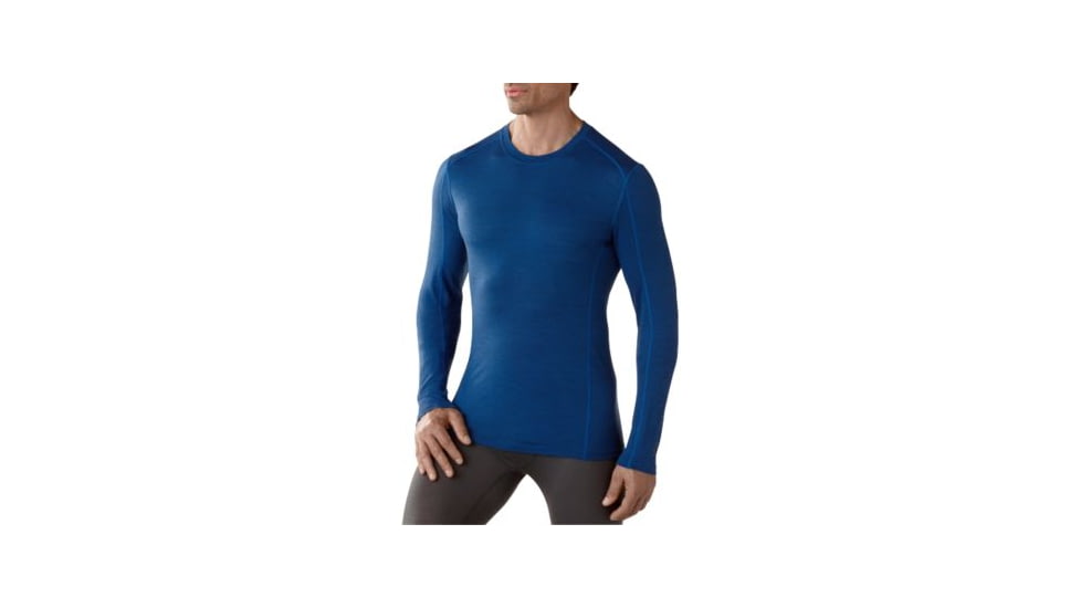 Smartwool NTS Micro 150 Pattern Crew - Mens, Bright Blue, Small, SW0SN705378S