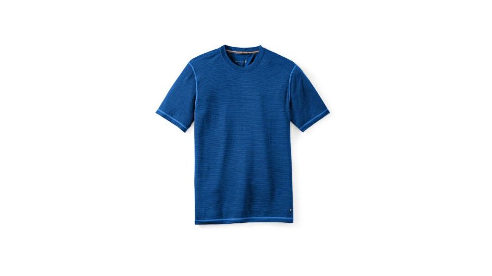 Smartwool NTS Micro 150 Pattern Tee - Mens, Bright Blue, Small, SW0NP707378S