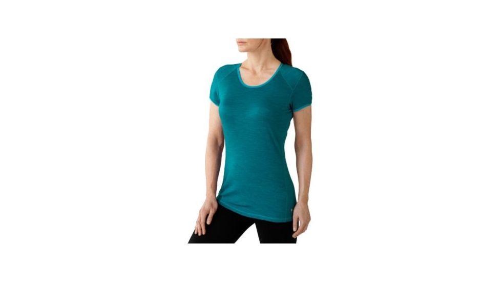 Smartwool NTS Micro 150 Pattern Tee - Womens, Capri, Extra Small, SW0SN408810XS