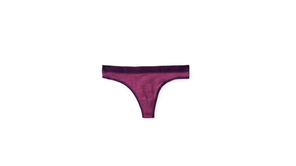 Smartwool NTS Micro 150 Pattern Thong - Womens, Bright Pink, Extra Small, SW0SN424684XS