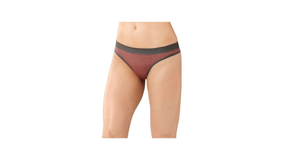 Smartwool NTS Micro 150 Pattern Thong - Womens, Nectarine, Extra Small, SW0SN424504XS