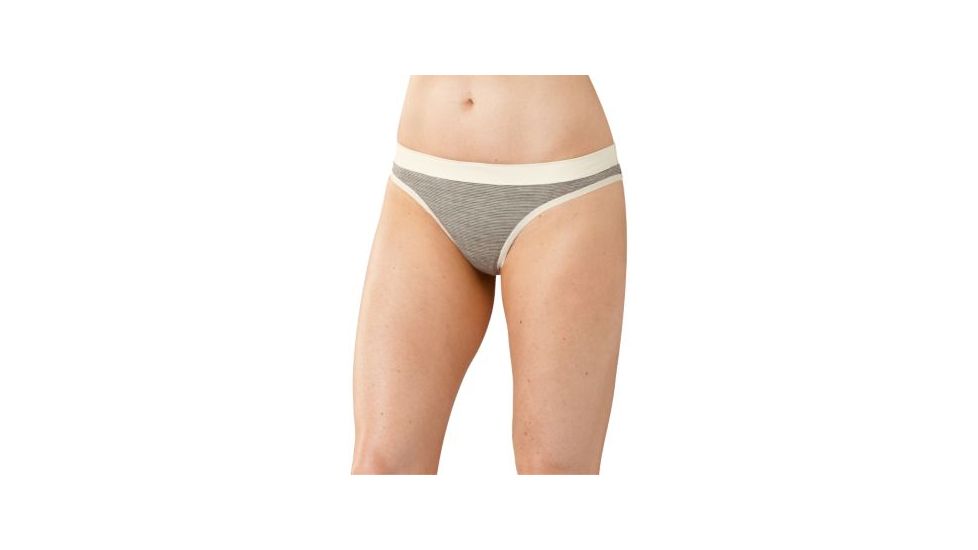 Smartwool NTS Micro 150 Pattern Thong - Womens, Silver Gray Heather, Extra Small, SW0SN424040XS
