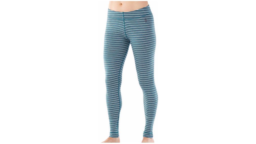 Smartwool NTS Mid 250 Bottoms - Women's-Pattern Glacial Blue Heather-Large