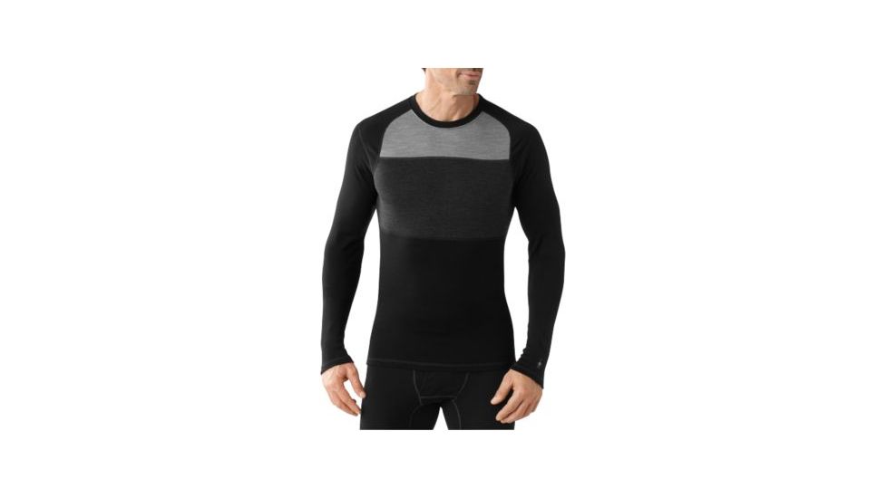 Smartwool NTS Mid 250 Color Block Crew, Black, 2XL SW0NP657001-XXL