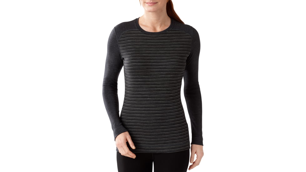 Smartwool NTS Mid 250 Crew - Womens-Pattern Charcoal Heather-Large