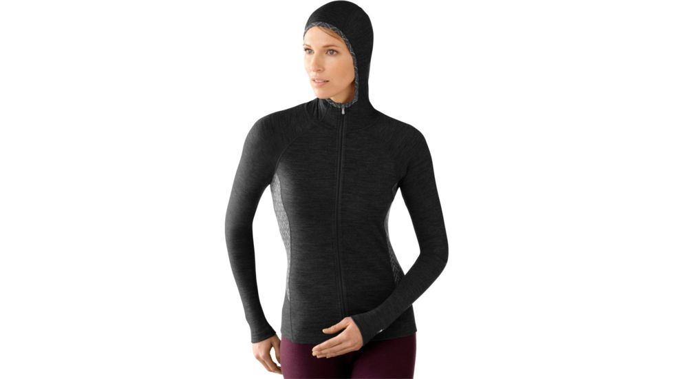 Smartwool NTS Mid 250 Full Zip Hoody - Women's-Black-X-Large