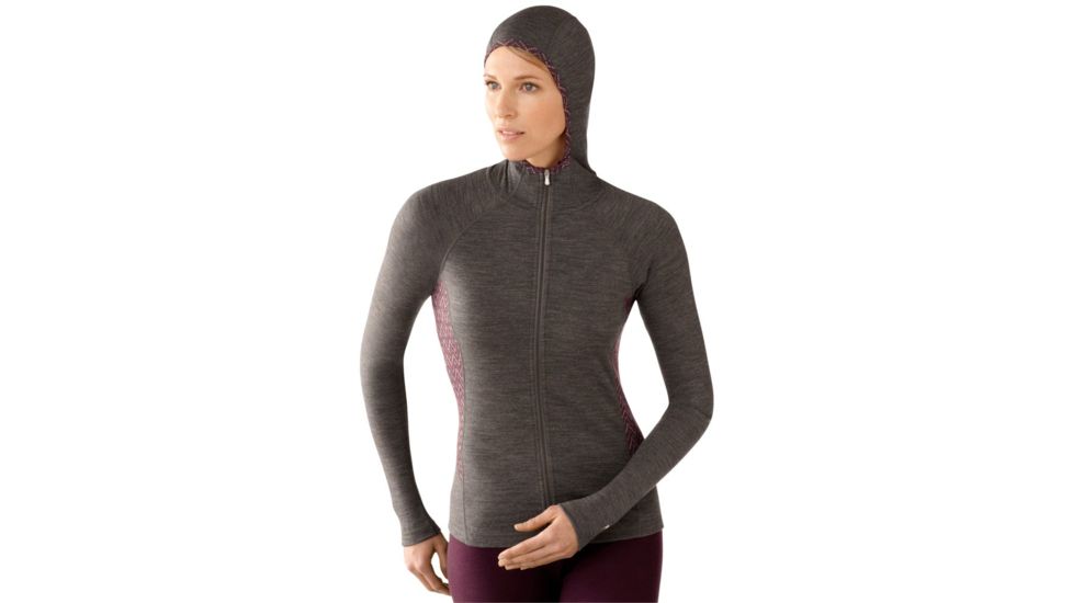 Smartwool NTS Mid 250 Full Zip Hoody - Women's-Taupe Heather-Large