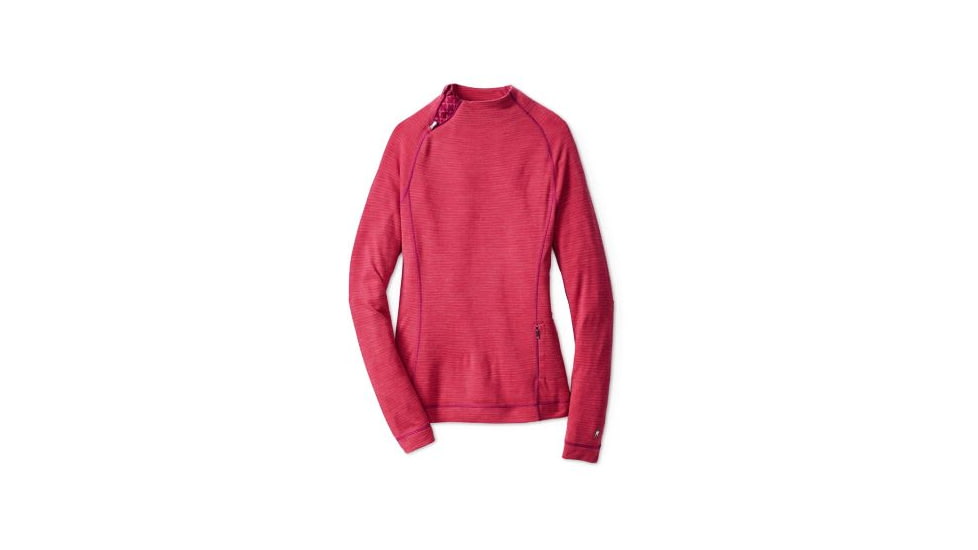 Smartwool NTS Mid 250 Isto Sport Top - Womens, Berry Heather, Extra Small, SW015000314XS