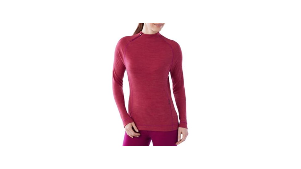 Smartwool NTS Mid 250 Isto Sport Top - Womens, Berry Heather, Extra Small, SW015000314XS