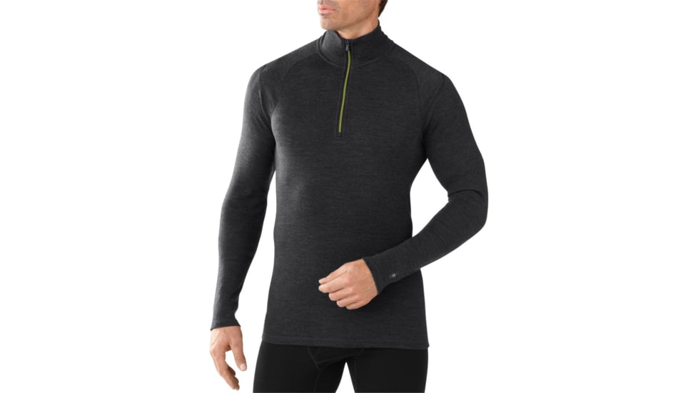 Smartwool NTS Mid 250 Zip T - Men's-Medium-Charcoal Heather