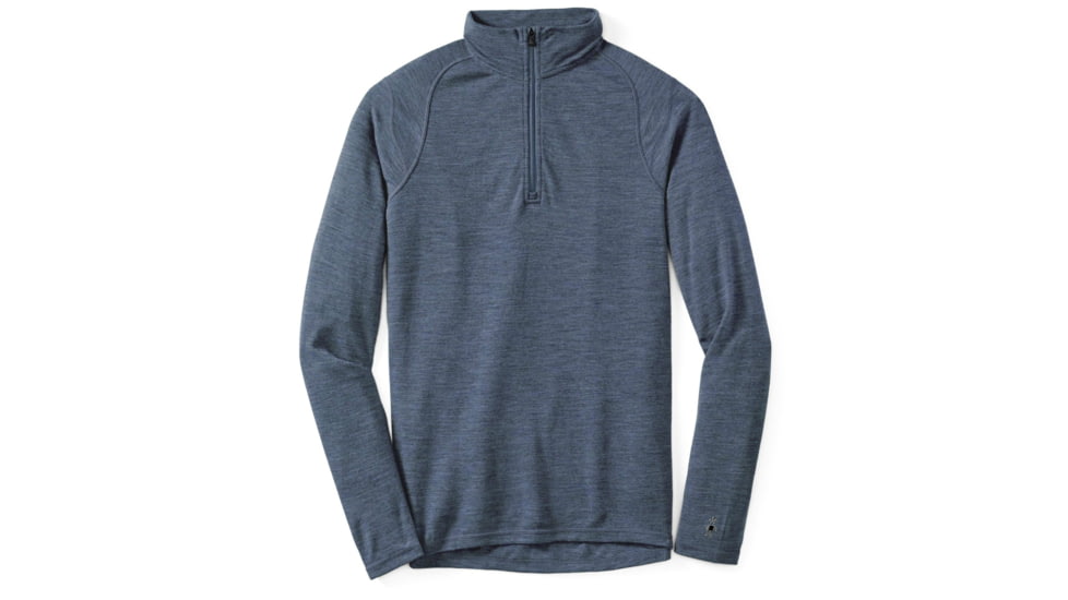 Smartwool NTS Mid 250 Zip T - Men's-Medium-Dark Blue Steel Heather