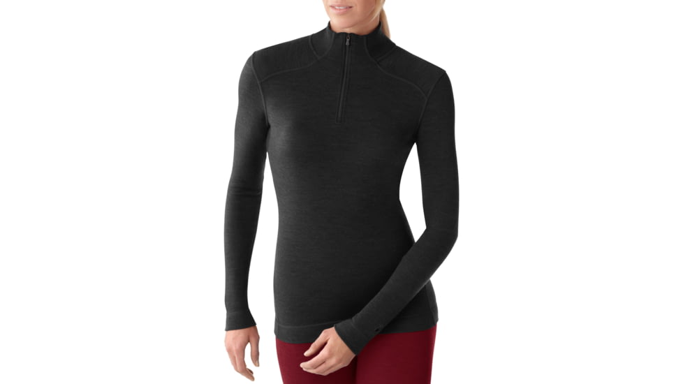 Smartwool Midweight Zip T Long Sleeve - Women's-X-Large-Black