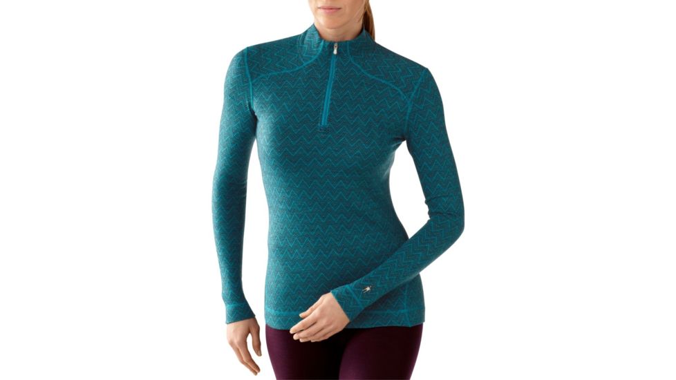 Smartwool NTS Mid 250 Zip T - Women's-Small-Pattern Capri Heather