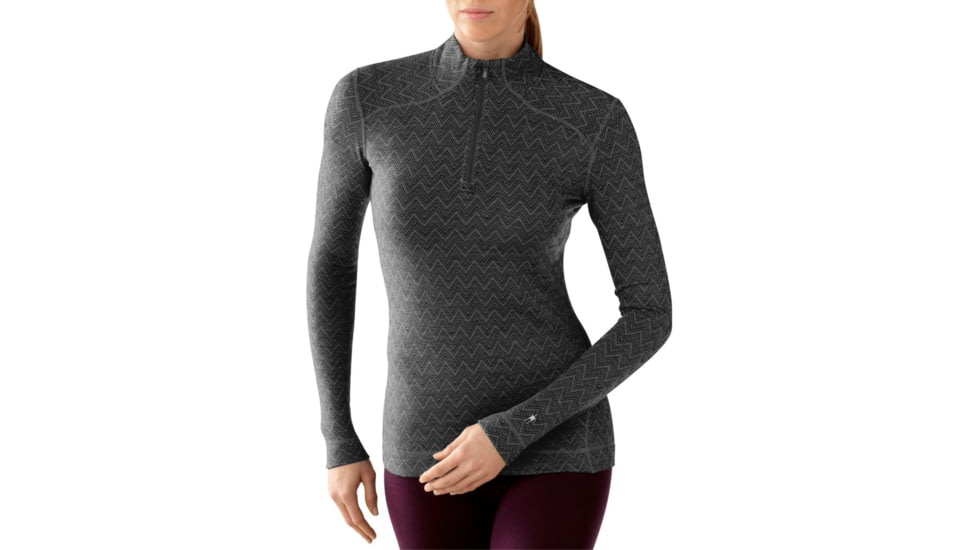 Smartwool NTS Mid 250 Zip T - Women's-X-Large-Pattern Black