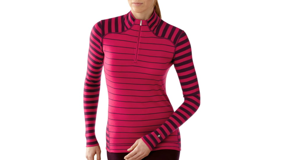 Smartwool NTS Mid 250 Zip T - Women's-Small-Pattern Persian Red