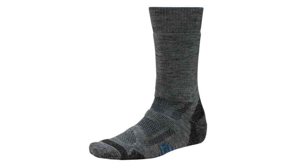 Smartwool Outdoor Sport Medium Crew Sock - Mens-Medium Gray-Large