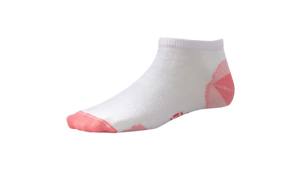 Smartwool Outdoor Sport Ultra Light Micro Hiking Sock - Women's-White/Hibiscus-Large