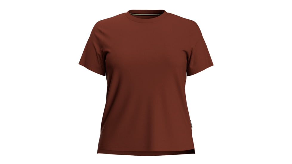 Smartwool Perfect Crew Short Sleeve Tee - Womens, Pecan Brown, Large, SW002381L871L