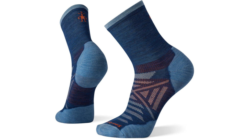 Smartwool Performance Run Cold Weather Mid Crew Socks - Mens, Alpine Blue, Medium, SW001368B25M