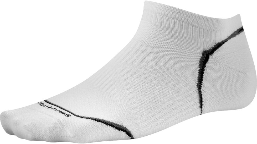 Smartwool PhD Cycle Ultra Light Micro Sock - Men's-White-Large