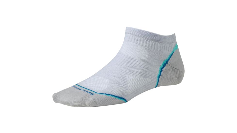 Smartwool PhD Cycle Ultra Light Micro Sock - Women's-Silver-Small