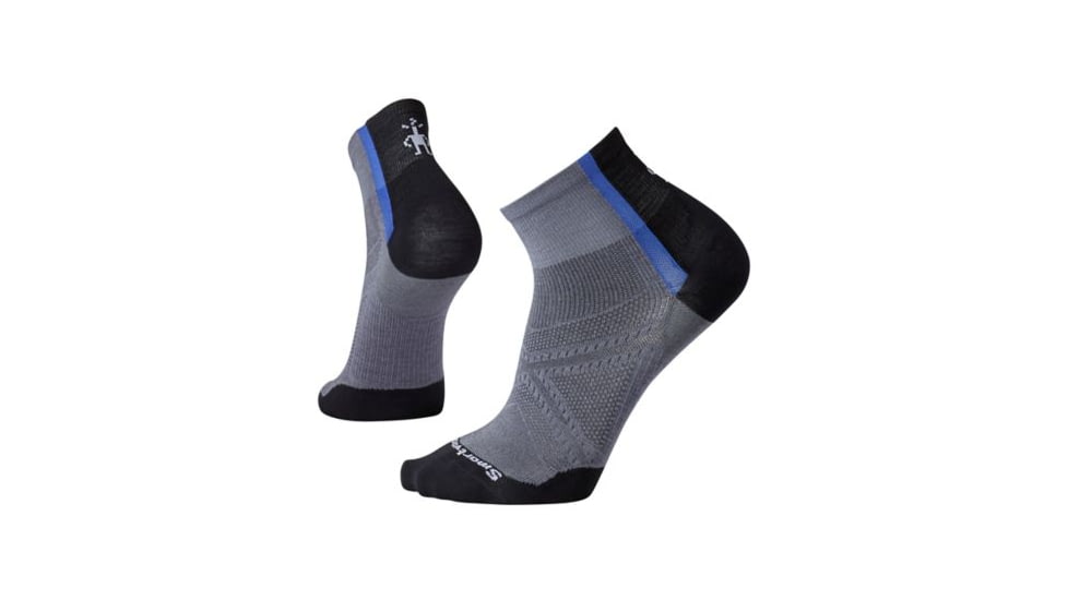 Smartwool PhD Cycle Ultra Light Mini Sock - Men's, Graphite, Medium SW001107018-M