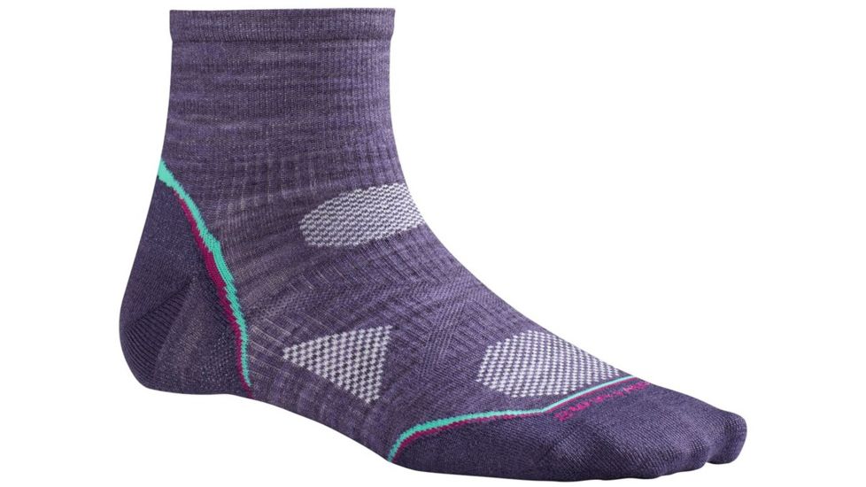 Smartwool PhD Cycle Ultra Light Mini Sock - Women's-Desert Purple-Medium