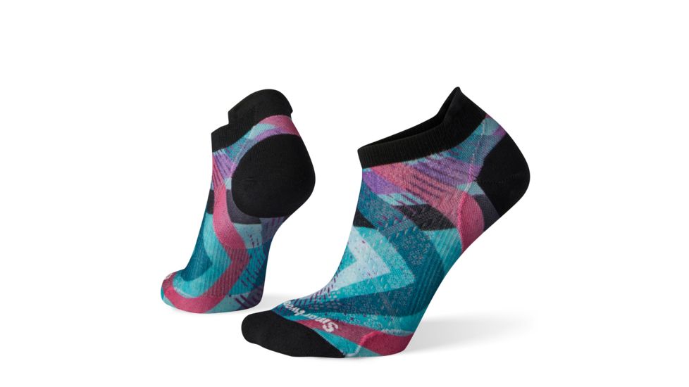 Smartwool PhD Cycle Ultra Light Print Micro Socks - Womens, Purple Dahlia, Small, SW001264513-S