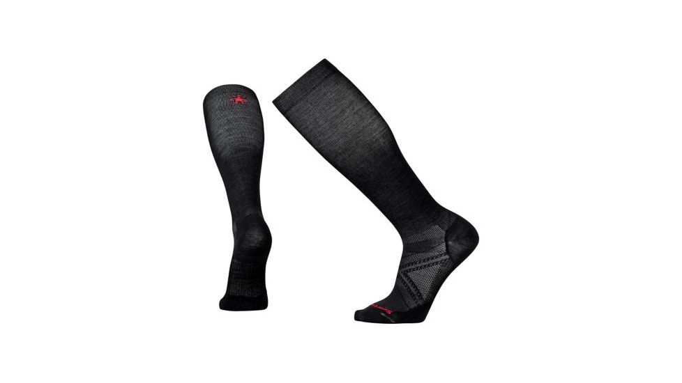 Smartwool PhD Graduated Compression Ultra Light Sock - Men's, Black, Medium SW001322001-M
