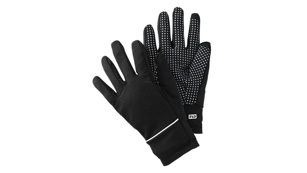 Smartwool PhD Hyfi Training Glove - Men's-Black/Graphite-Large