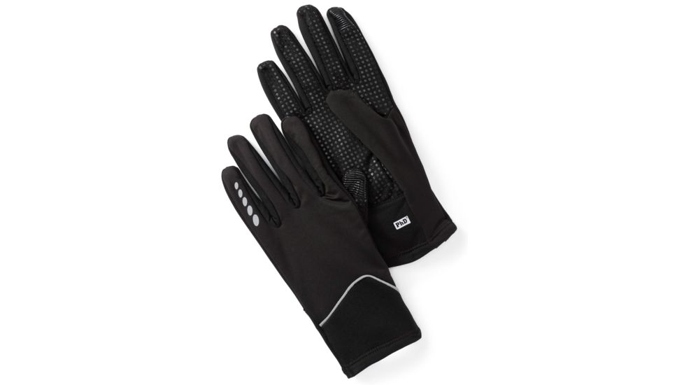 Smartwool PhD HyFi Wind Training Gloves - Mens -Black-Large